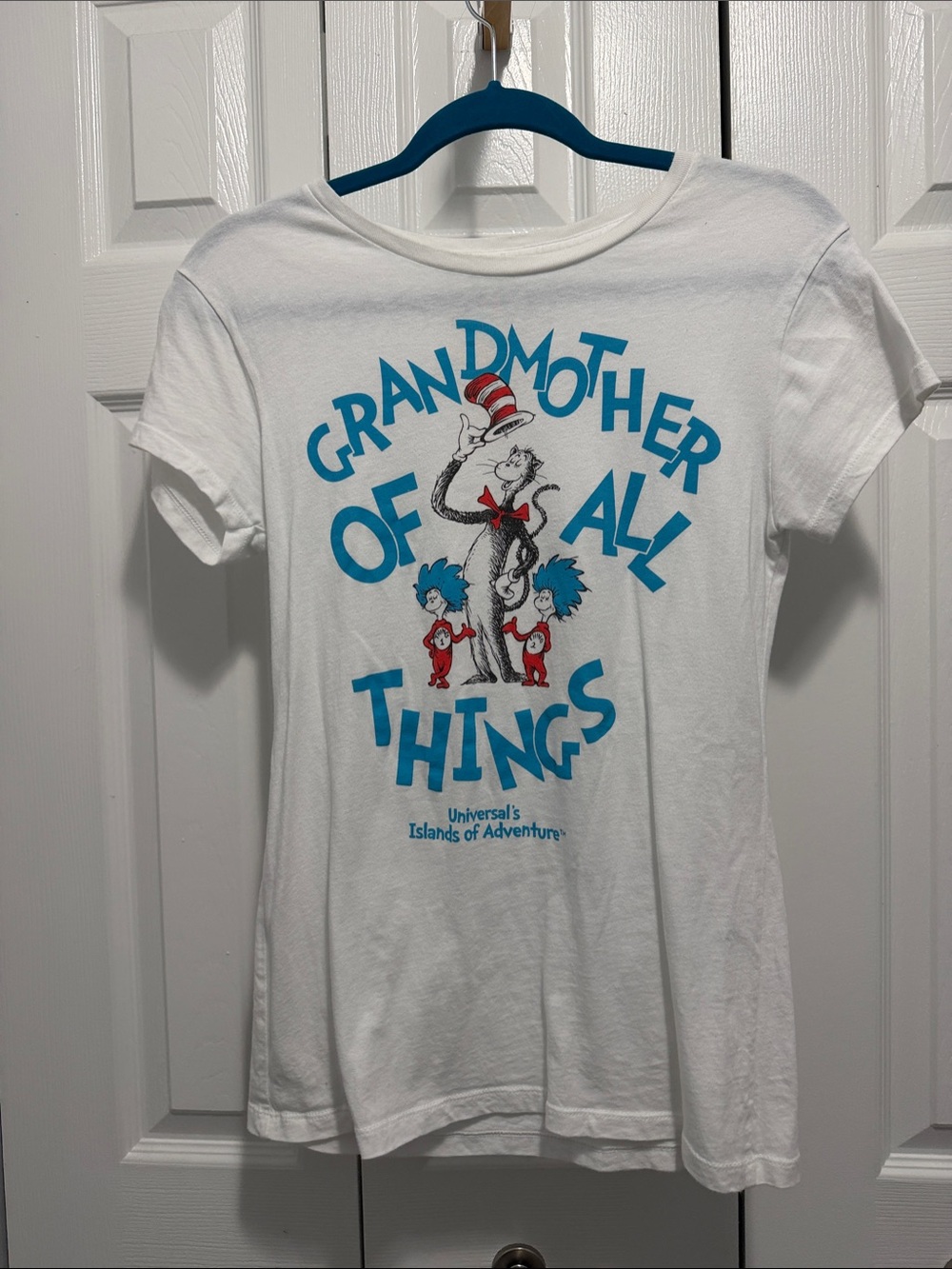 Dr. Seuss "Grandmother of All Things" White womens Tee